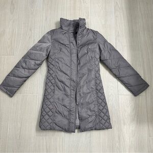 Kenneth Cole New York Women's Gray Quilted Puffer Jacket